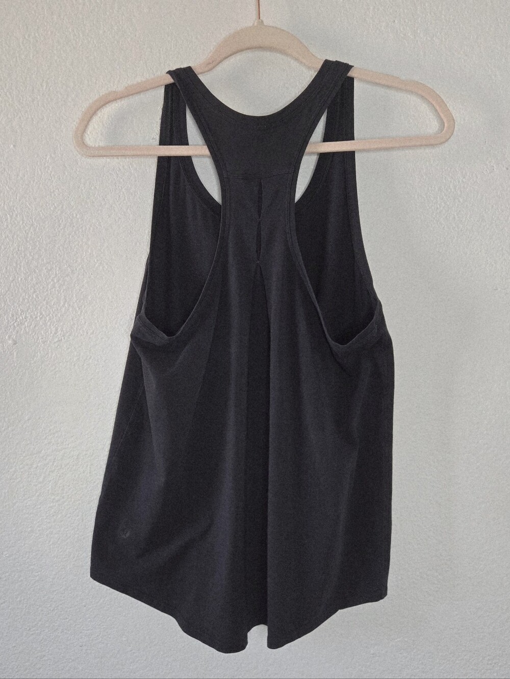 Lululemon Soft Stretchy Lightweight Pima Cotton Pleated Racerback Tank Black 6
